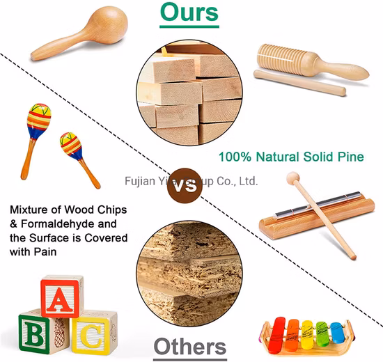 Strumento musicale in legno giocattolo ecologico per bambini